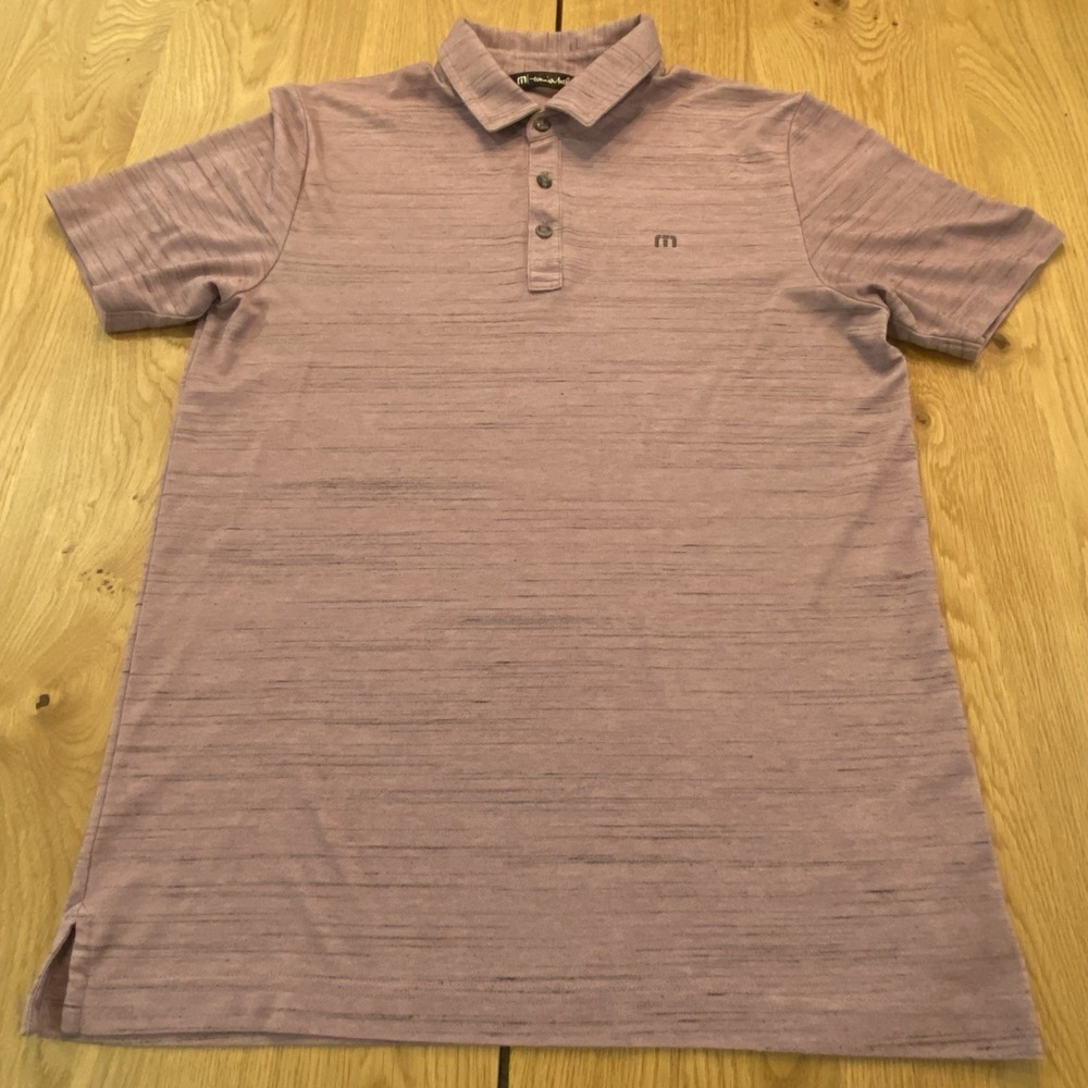 Travis Mathew's Polo men's Medium Heather Red Performance Golf